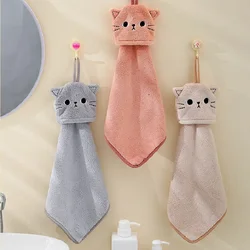 Cat Hand Towel For Child Super Absorbent Microfiber Kitchen Towel High-efficiency Tableware Cleaning Towel Bothroom Tools