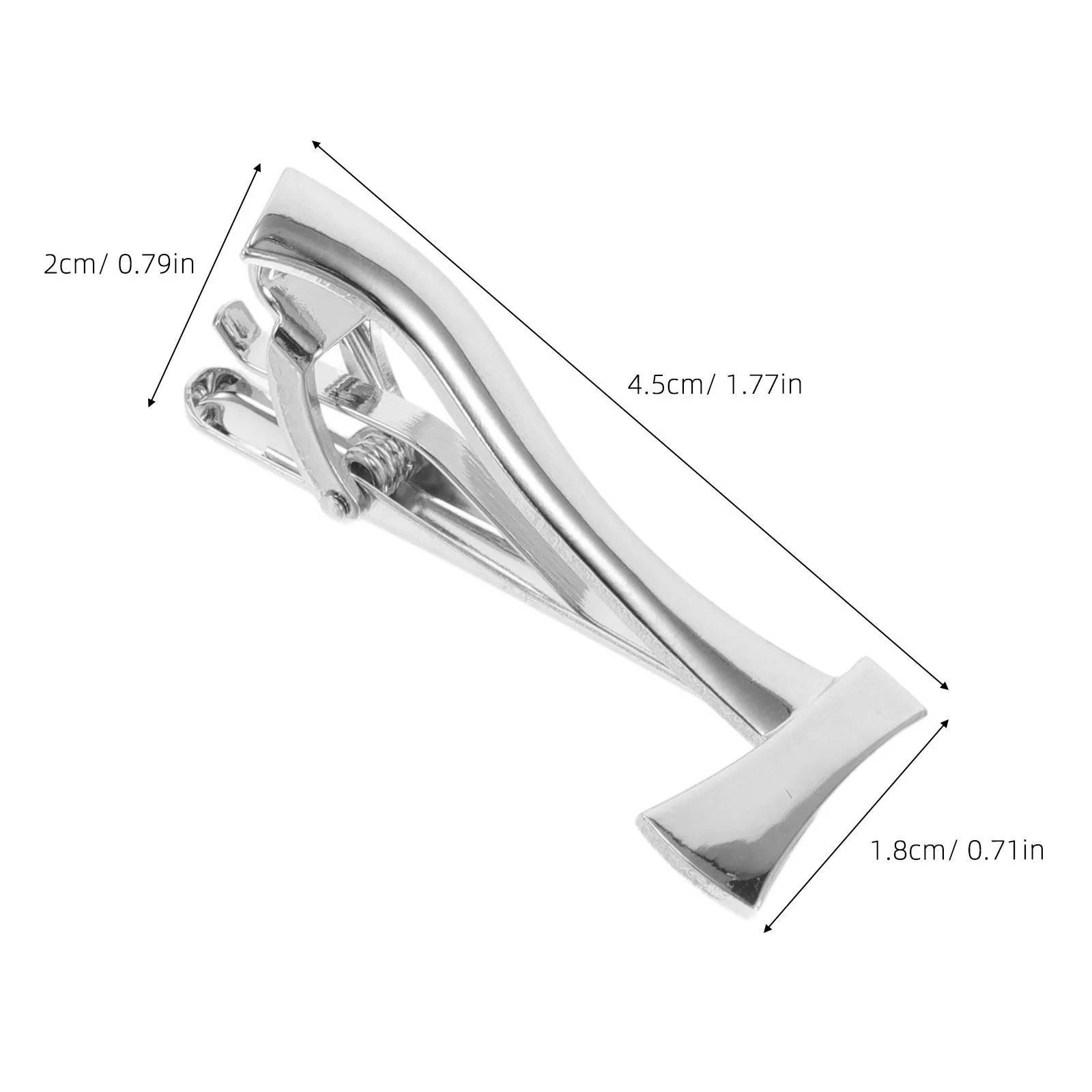 Business Tie Clip Axe Design Metal Necktie Holder Ceremony Meetings Fashion Men Accessories Tie Tacks for Men Necktie Clip