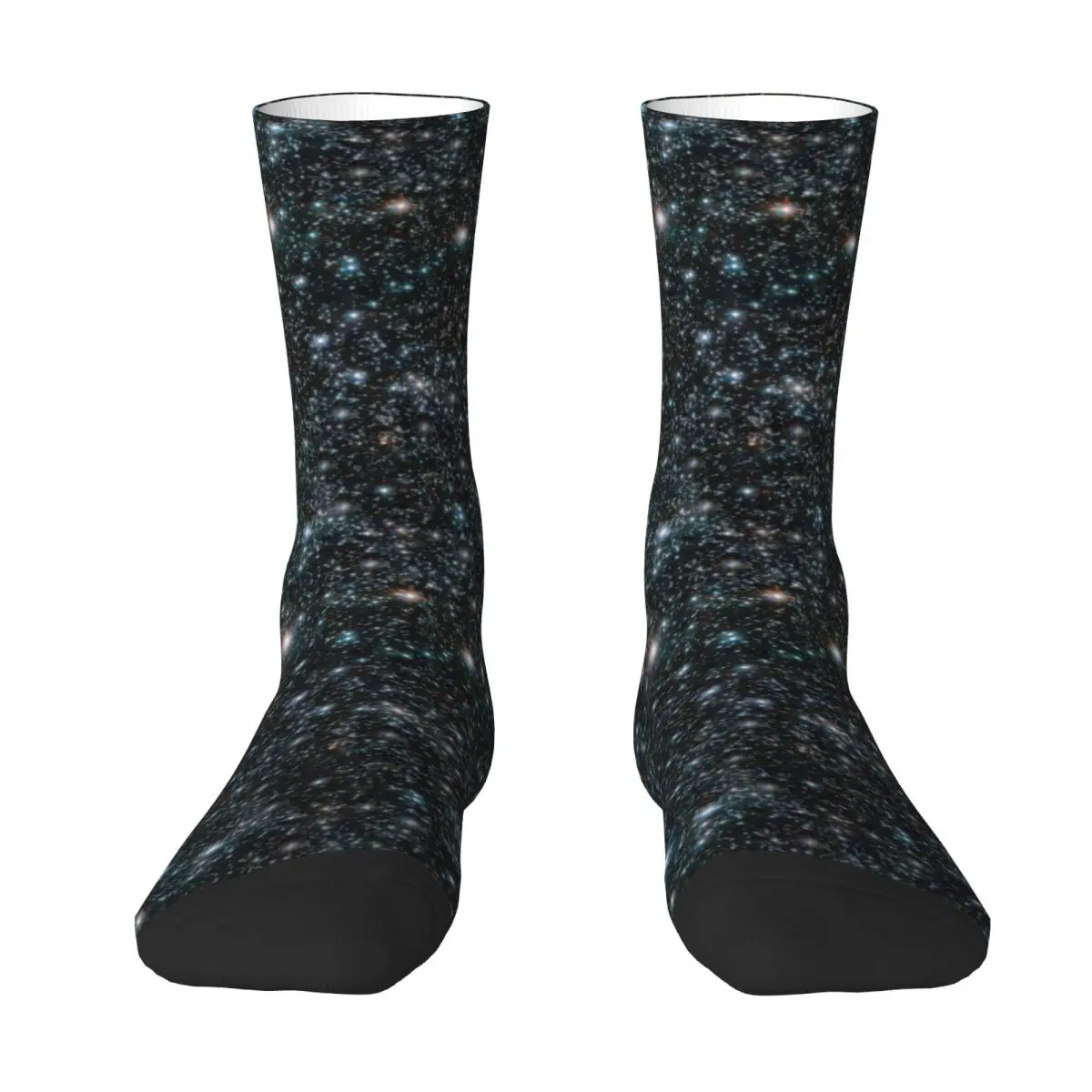 Galaxy Stars Socks Autumn Stars Cosmic Outer Space Universe Black Stockings Retro Unisex Soft Socks Outdoor Anti Sweat Socks