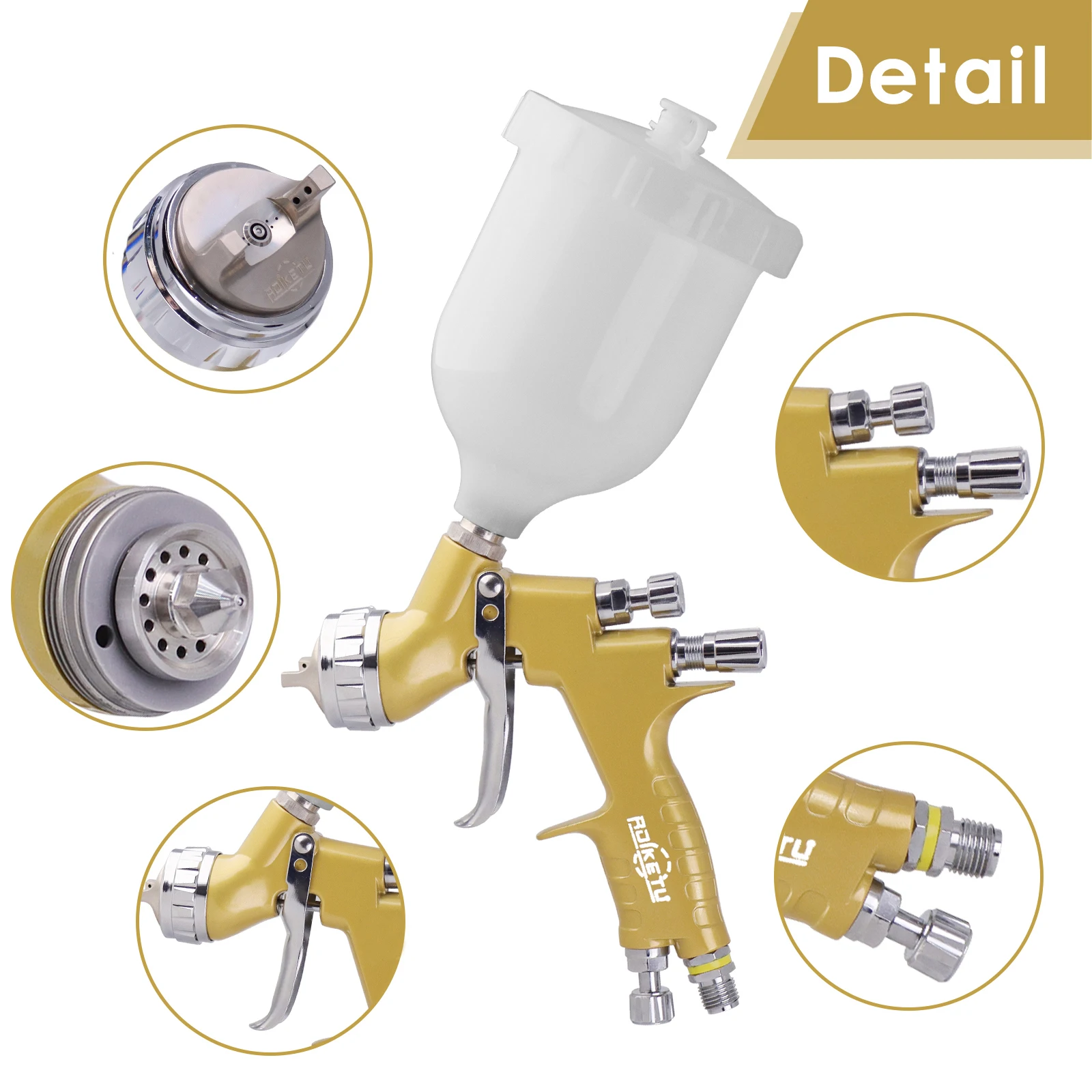 1.3mm Nozzle Professional Pneumatic Spray Gun Painting Gun Airbrush Sprayer Painting Atomizer Tool for Painting Cars