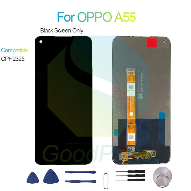 For OPPO A55 Screen Display Replacement 1600*720 CPH2325 A55 LCD Touch Digitizer