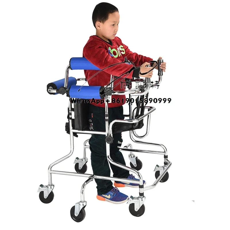 High quality children rehabilitation equipment height adjustable portable children standing frame walker