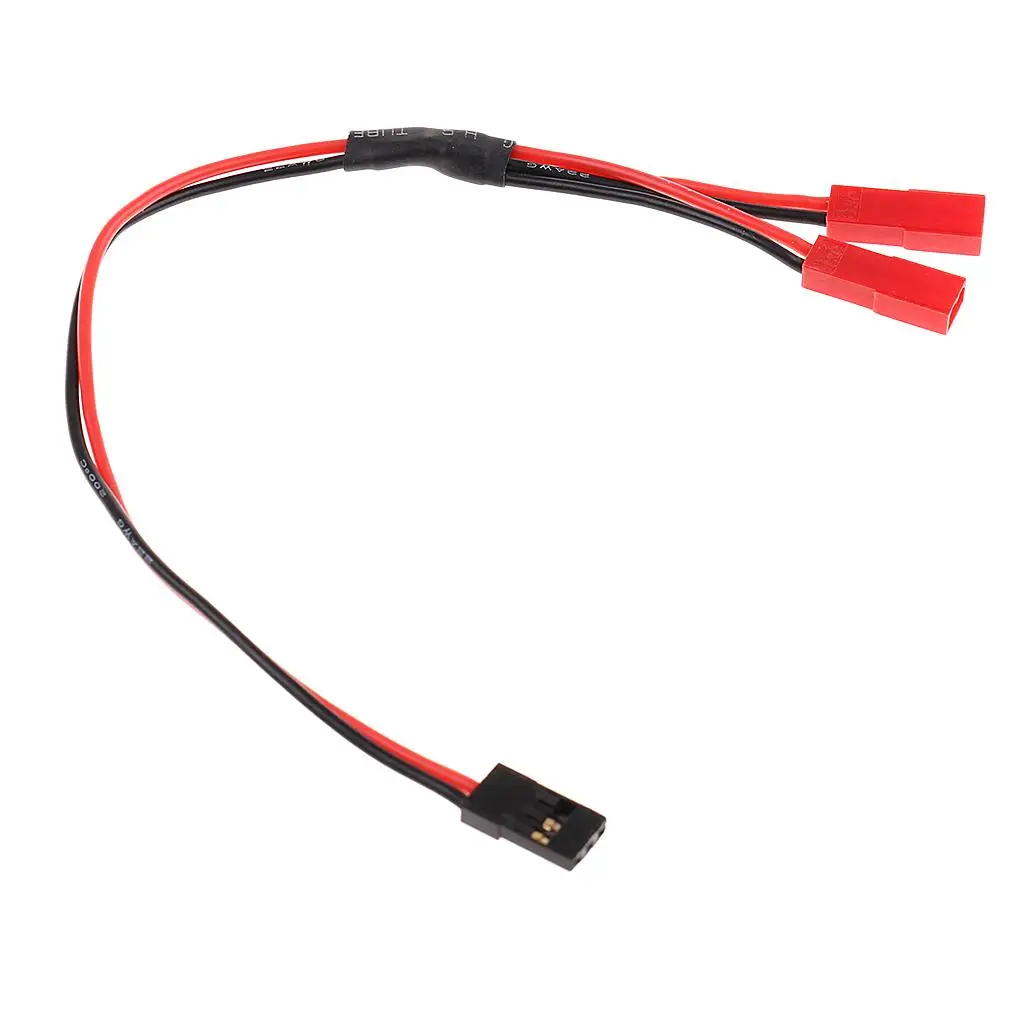 JR 1 Male to JST 2 Female Y Connector Wire Splitter Cable for RC Helicopter