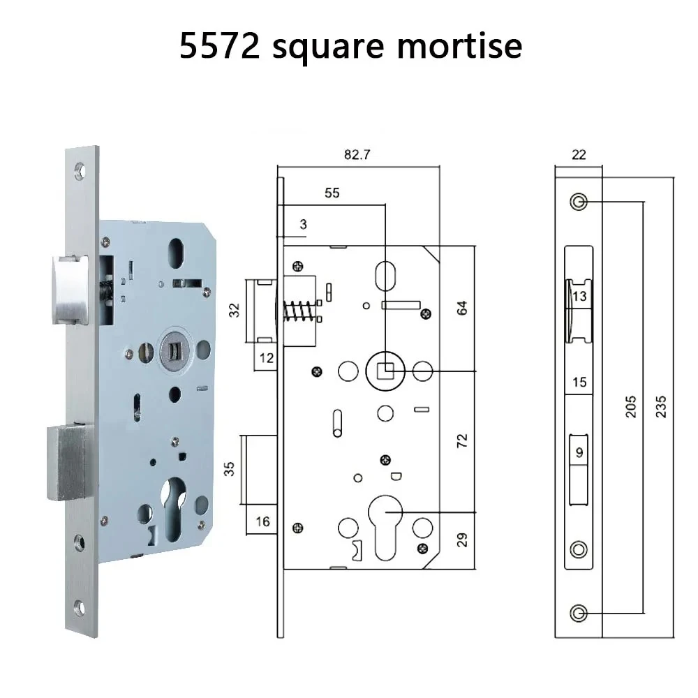 5572  Lock Body Mortise for Aluminum door Smart Lock 1 order