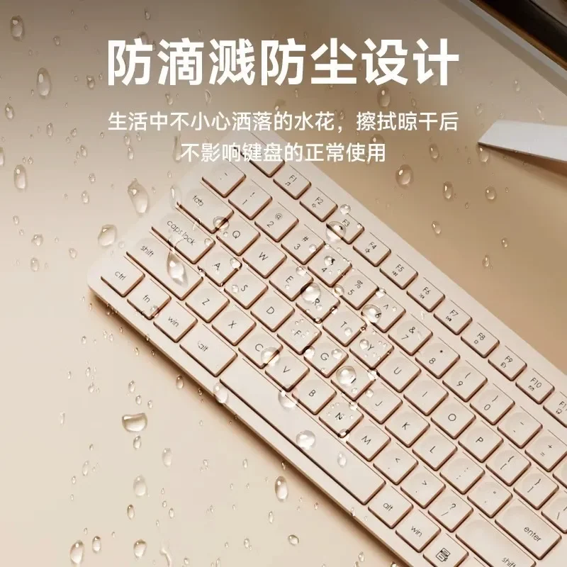 Wireless Keyboard and Mouse Combo Silent Thin USB Receiver for Laptop PC Office Business Home Desktop Quiet Typing Ergonomic
