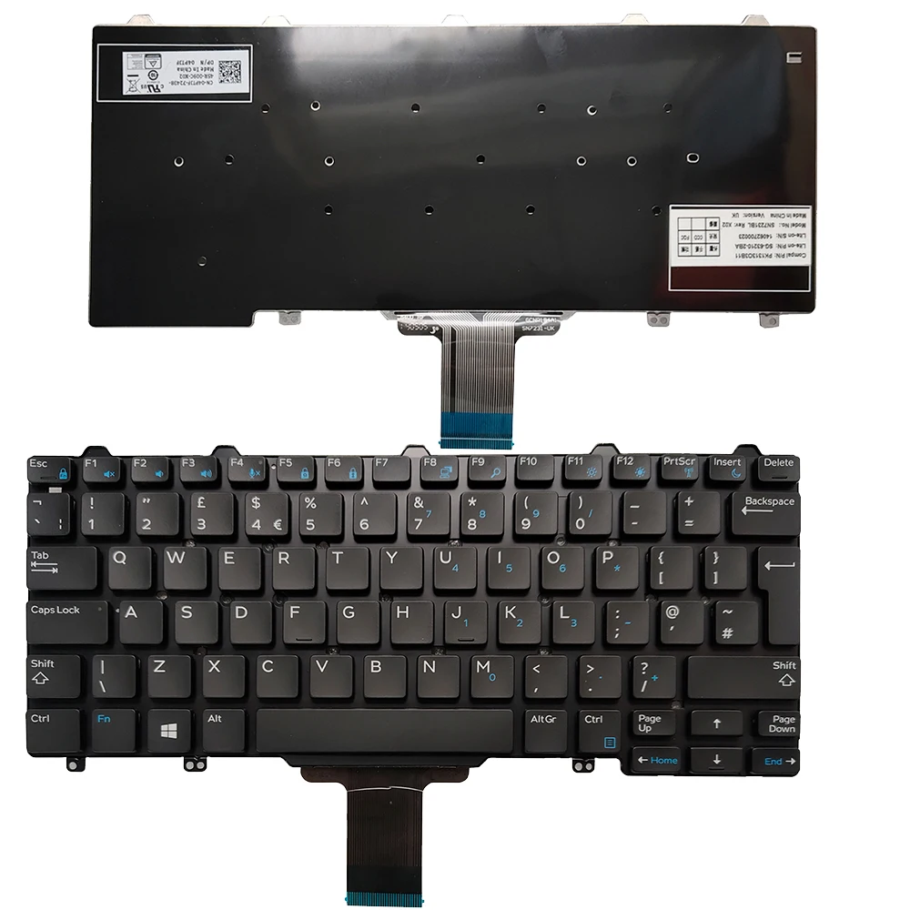 NEW FOR DELL Latitude E7250 E5250 E5270 5250 7250 UK Laptop Keyboard DP/N: 04PTJF