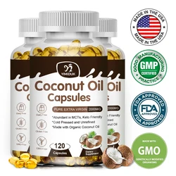 MCT Oil Capsules Derived From Coconut Oil | Energy Keto Fuel for Cognition and Body | Great for Keto, Ketosis & Ketogenic Diets