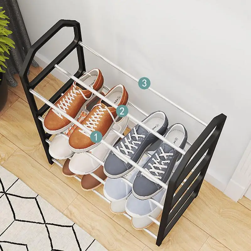 4 Tier Shoe Rack Organizer 4 Tier Space Saver Shoe Rack Sturdy Vertical Shoe Rack Shelf Free Standing Shoe Racks Large Shoe