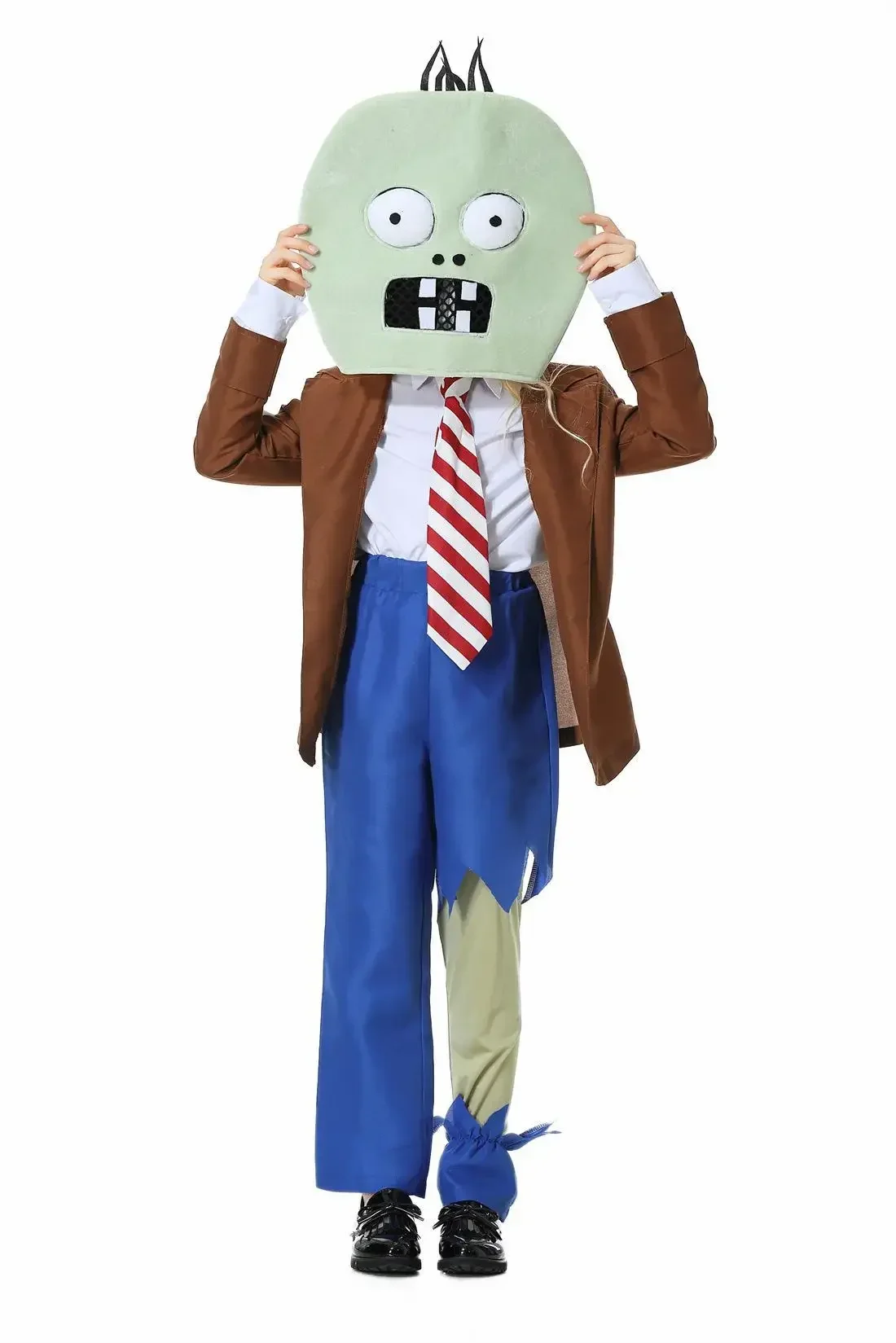 2025 أزياء الهالوين للفتيات والأولاد زومبي نباتات الأطفال مقابل. أزياء الزومبي للعرض المسرحي أزياء زومبي مجسمة