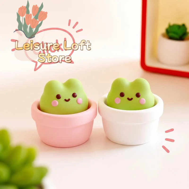 Finger Button Clicker Squeeze Keyring Cute Cartoon Animal Anti Stress Fidget Toy for Home Office Daily Use