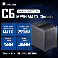 JONSBO C6 MATX Mini ITX Case For PC Type-C ATX Power Portable Mini Desktop Mesh Chassis Computer PC Case 200-255mm Graphics Card