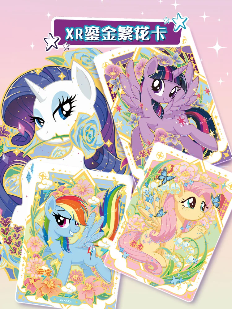 Kyou My Little Pony Card Friendship is Magic Rainbow Bag Card Pony periferiche Cartoon Trading Card per regali per bambini