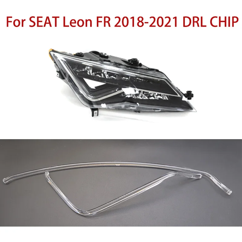 

Световод для SEAT Leon HIGH FR Angel Eye Белый свет Автомобильная фара DRL Conduit Strip 2018-2021 Фара дневного света