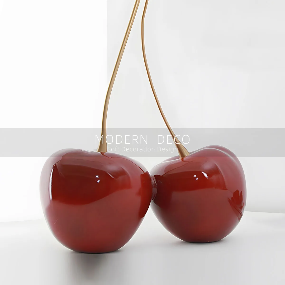 Modern simple fruit cherry ornaments model room living room sales department creative decorations