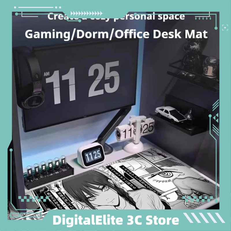 

Chainsaw Man Makima Large Size Computer Gaming Mousepad Office Keyboard Slide Mat Simple Anime Esports Mouse Pads Accessories