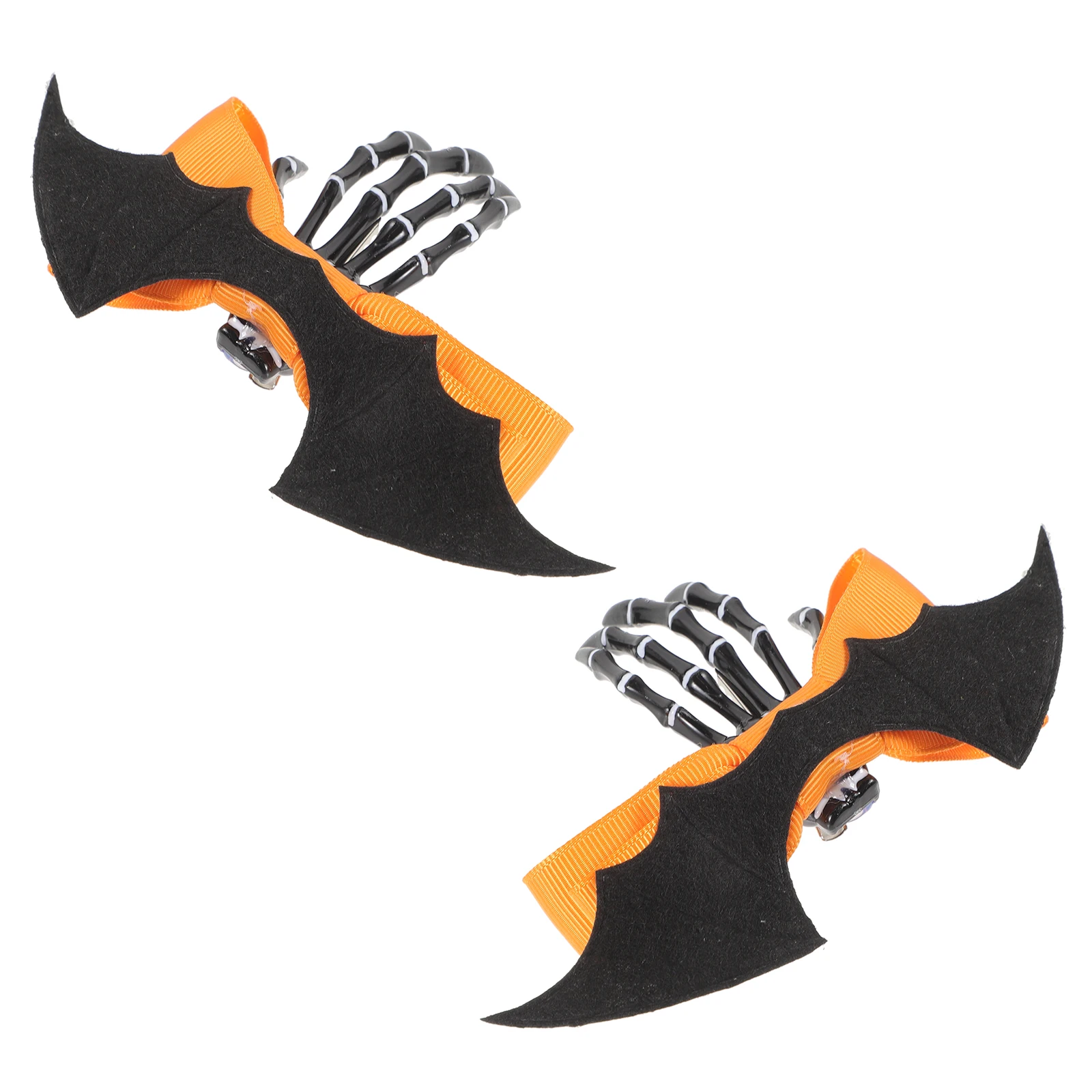 

2pcs Clips Gothic Halloween Bone Halloween Hairpins Hairpins for Women Girls Punk Party Accessories Black Nonfade