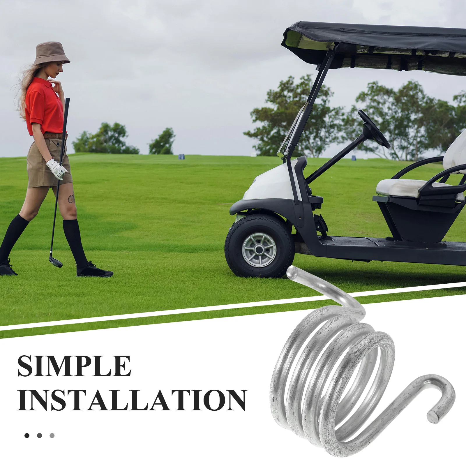 3 قطعة عربة جولف معدنية بدال فرامل عودة الربيع الدقة تصميم موثوقة قطع غيار العربة قطع غيار السيارات دواسة