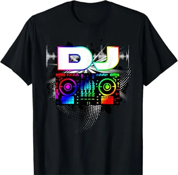 

Футболка DJ Music Lover — яркий проигрыватель и графика DJ — классный подарок для музыки