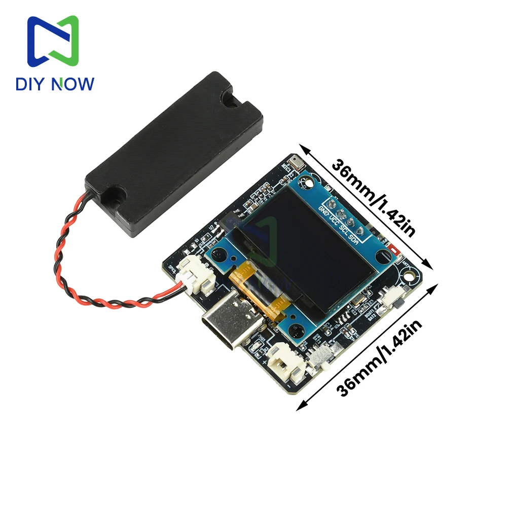 ESP32-C3 placa de desenvolvimento de tela de 0,96 polegadas módulo de voz conversa AI para Xiaozhi para Deepseek para modelos Doubao Qwen AI