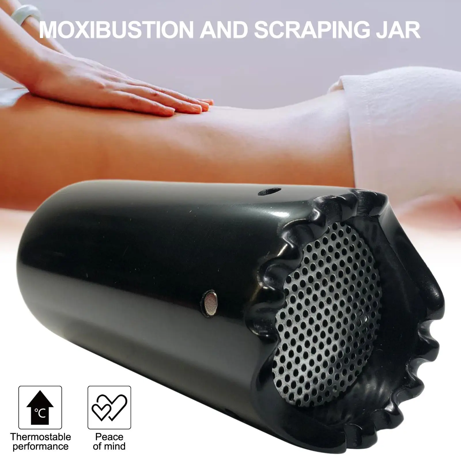 

Moxa Stick Burner Holder Health Care Insulation Hot Moxibustion Roller for