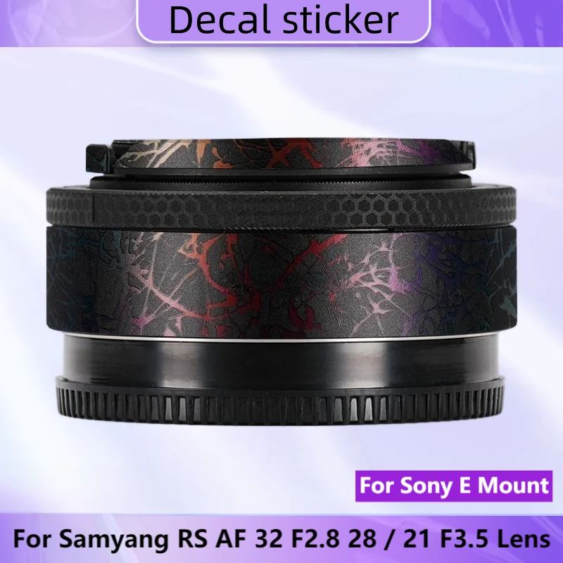 

Для Samyang RS AF 32 мм F2.8 28 мм F3.5 21 мм F3.5 Для Sony E Крепление объектива Наклейка Кожа Виниловая пленка Защитная наклейка для объектива камеры