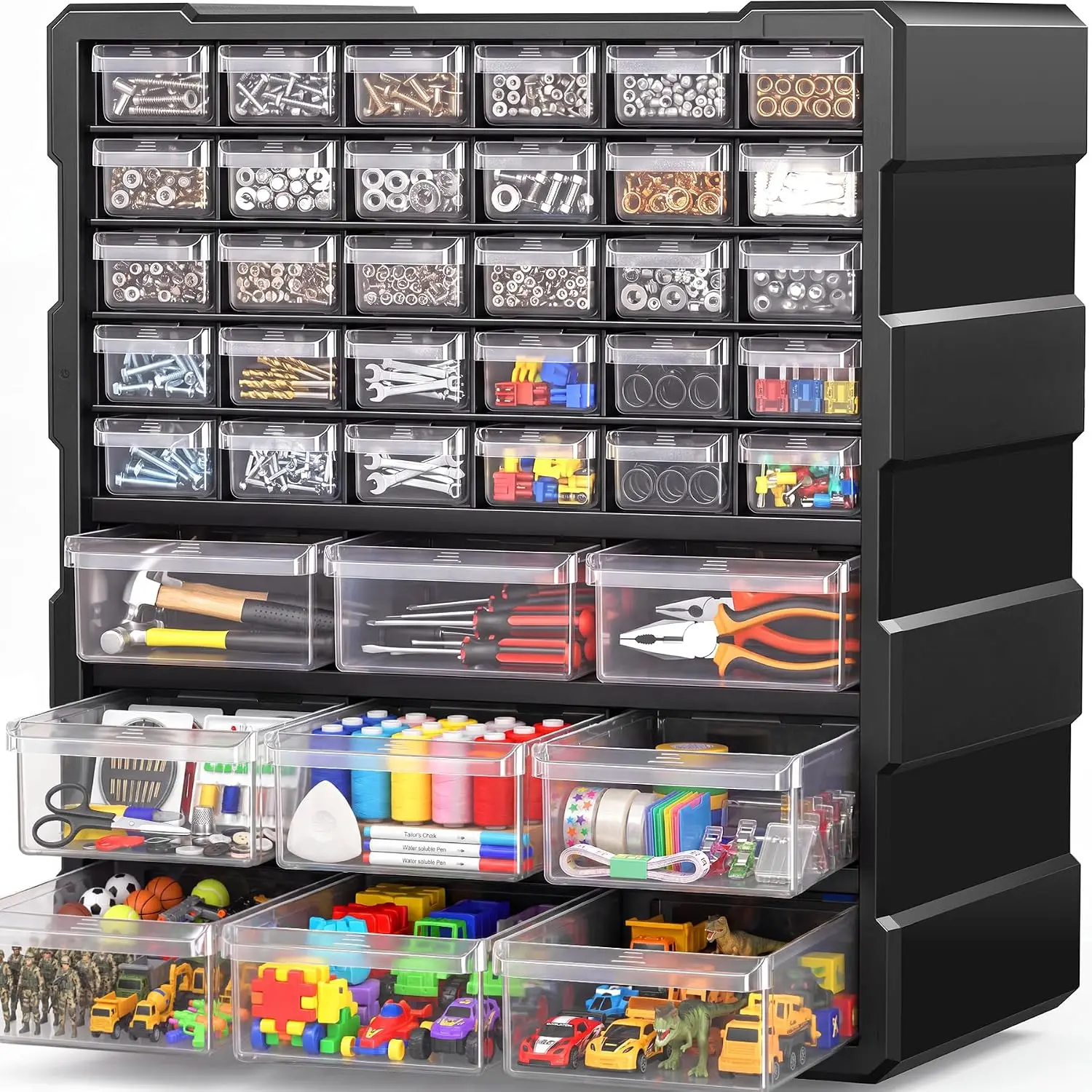 The Drawer Thickening Process Organizer Is Used for Storing hardware, Screws, Nuts, Bolts, Teacher Toolboxes, Accessories, Etc.