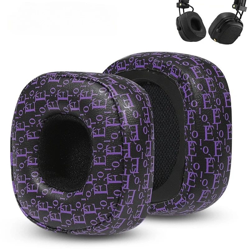 وسادات أذن رئيسية مكونة من 3 وسادات أذن بديلة من جلد البروتين من إسفنج الذاكرة وسادات أذن لسماعات الرأس Marshall Major III