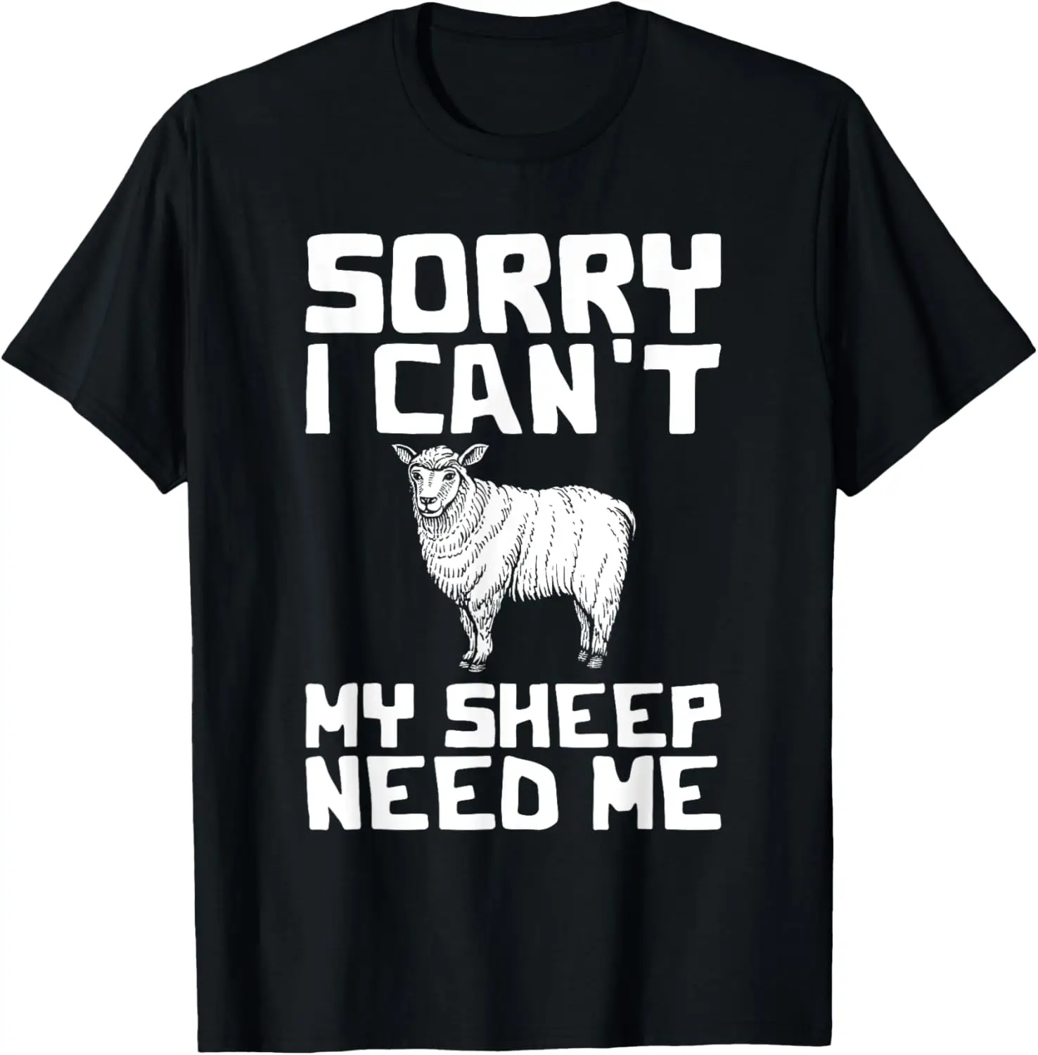 Funny Sheep Design for Farmers and Sheep Lovers T-Shirt