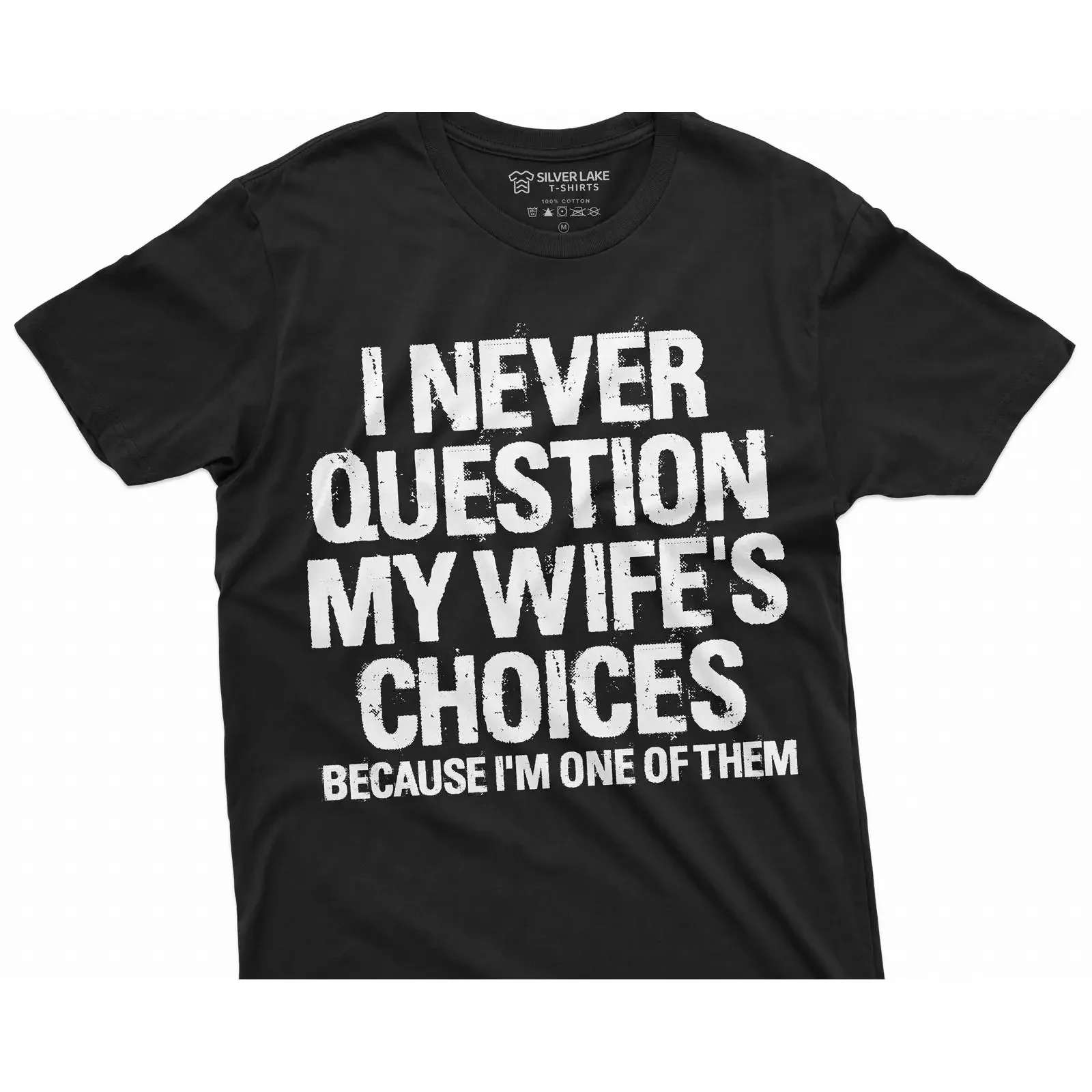 Men's Funny Wife's Choices T shirt Birthday Humor for Man Hubby Saying vintage Washed Unisex Comfortable Slightly streetwear