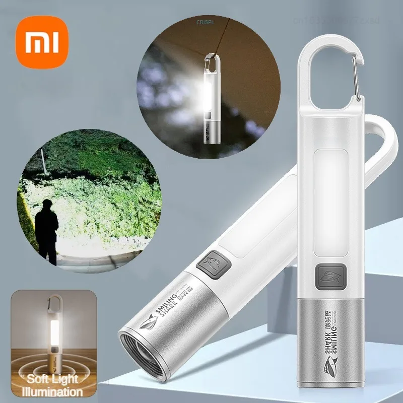 Xiaomi Outdoor Strong Lights Flashlight Portable Light Variable Focus Multifunctional Camping Fishing Lighting Emergency Lamps