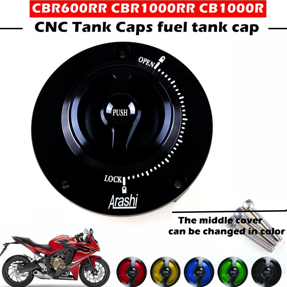 

Motorcycle Oil Fuel Cap Tank Cover Quick Release Aluminum For HONDA CBR600RR CBR900RR CBR1000RR 2003-2014 Modified Accessories