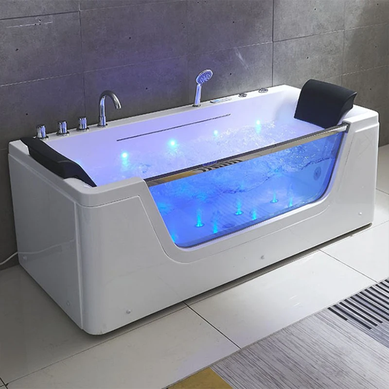 New Style Professional Constant Temperature Durable Bathroom Multifunctional Whirlpool Spa Waterfall Acrylic Massage Bathtub