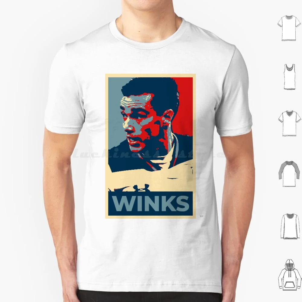 Winks-Hope T Shirt Big Size 100% Cotton Coys Spurs Soccer Football Premiership Elp Hope Obama Shepherd Fairey Pop Art