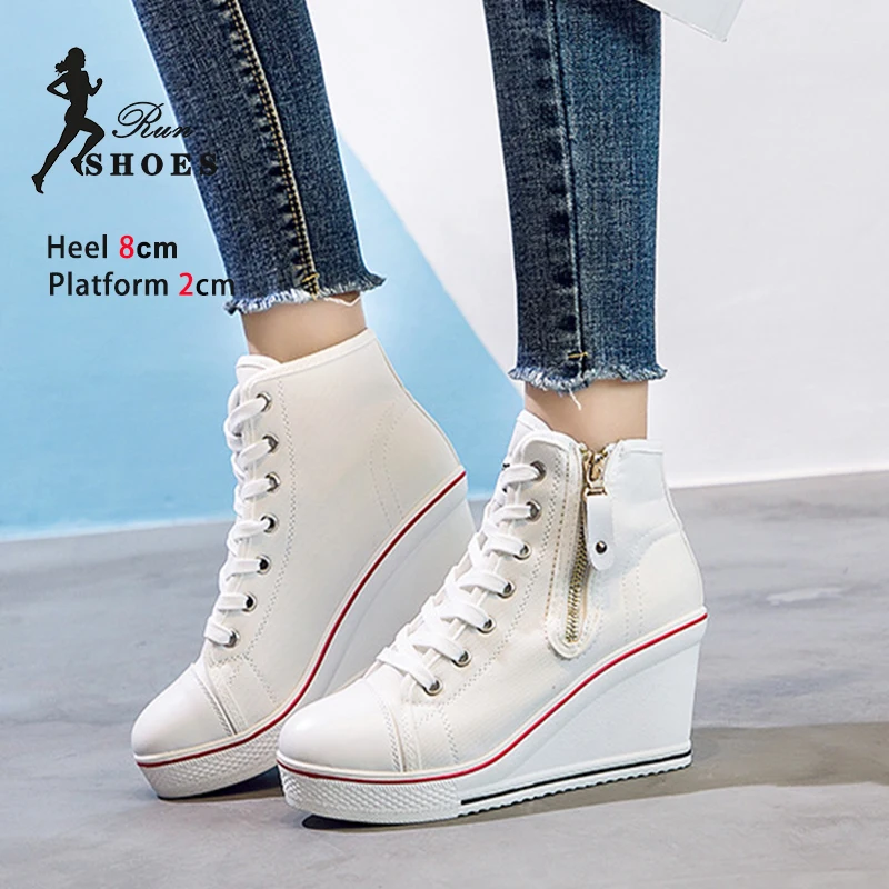 Sneakers For Women\'s 2024 New Fashion Lace Up Canvas Casual Shoes Woman Outdoor Walking Breathable Vulcanized Shoes Plus Size 43