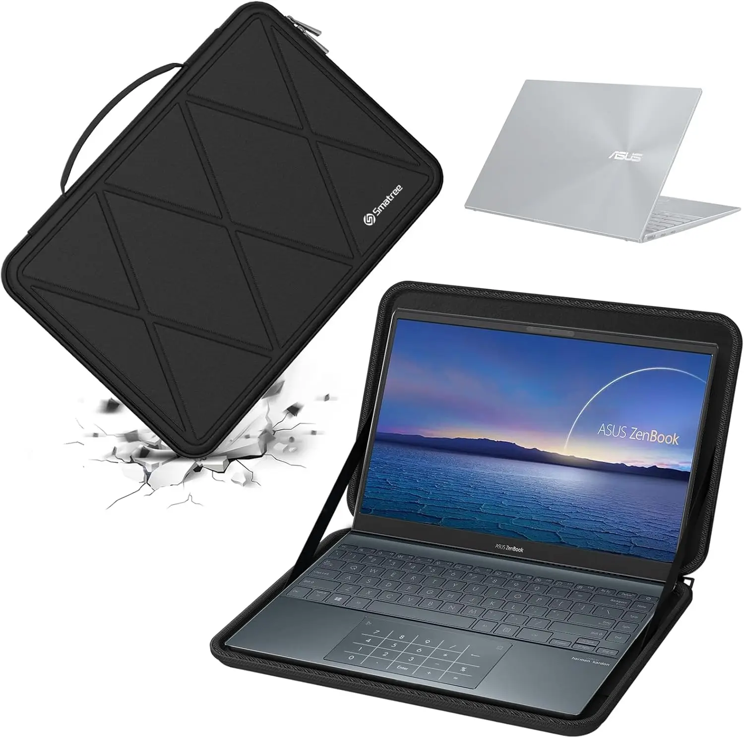 Smatree Hard EVA Protective Sleeve Case Compatible for 13.3 Inch ASUS Zenbook