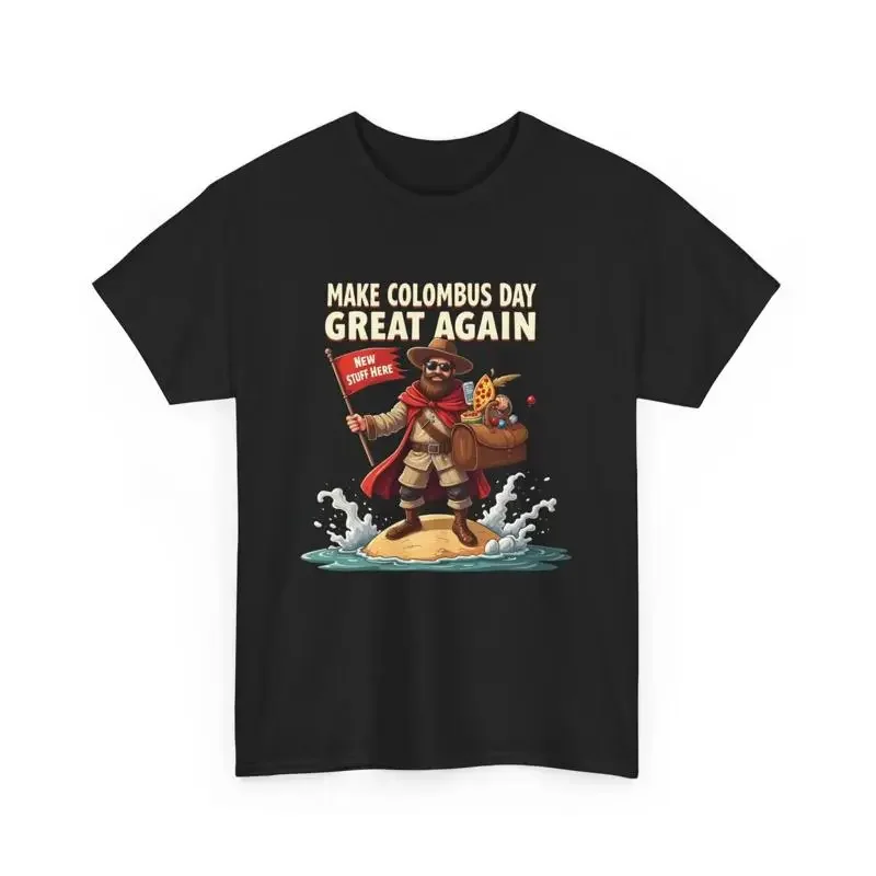 Funny Columbus Day T Shirt Make Great Again Patriotic