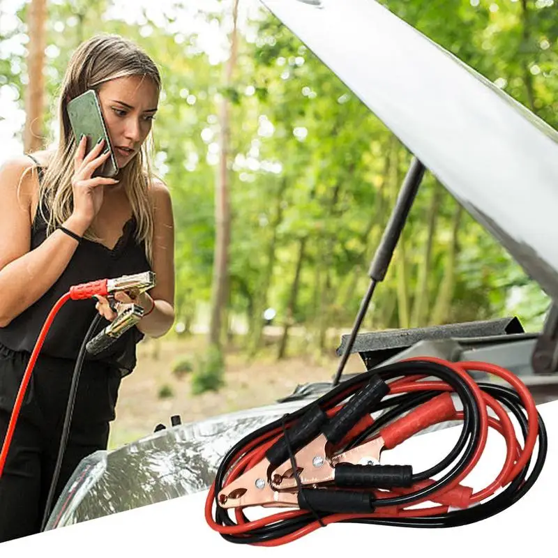 Car Jumper Cables Car Battery Heavy Duty Jumping Cables Safe Booster Jump Start Cable With Good Insulation For Trucks Commercial