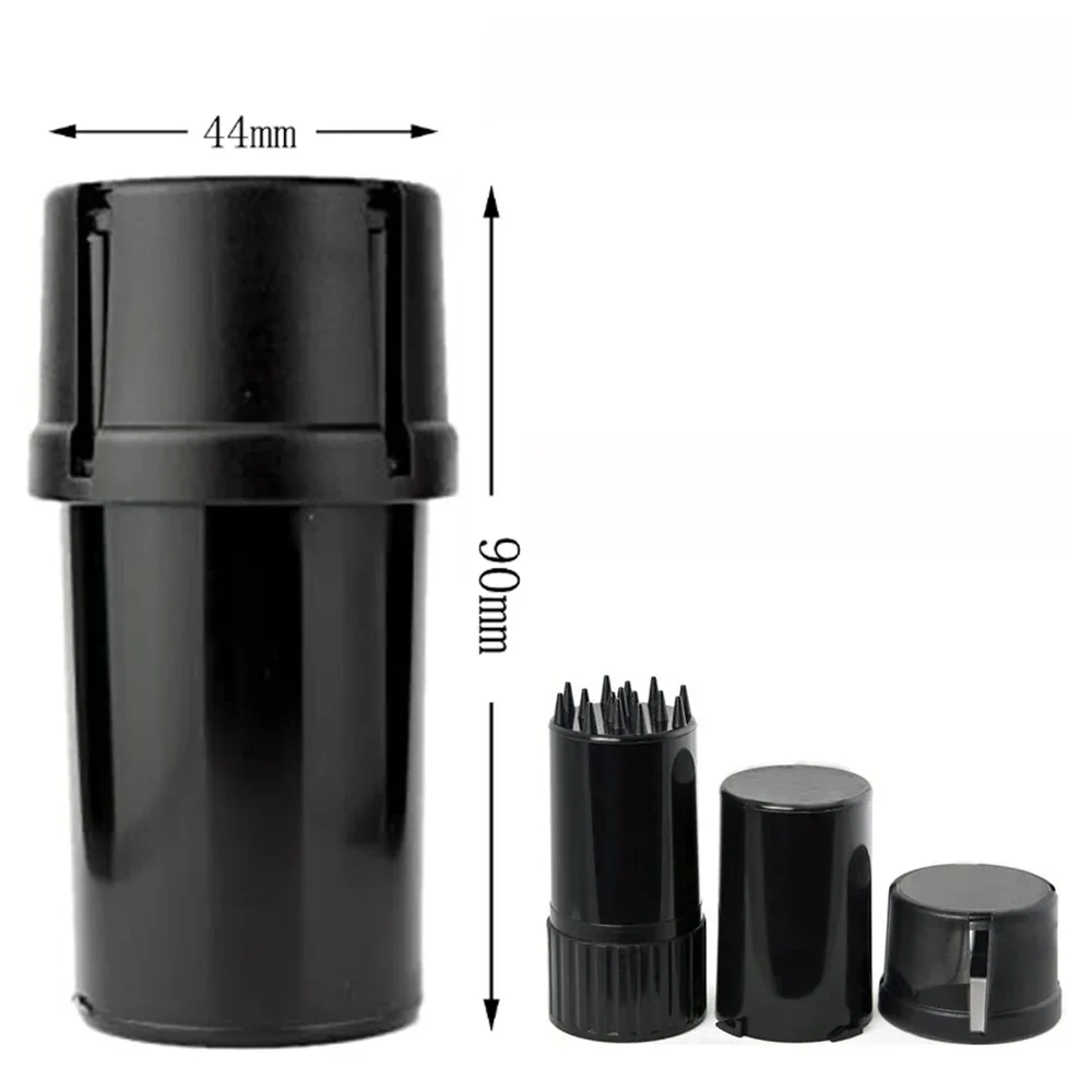 1pcs Cylindrical Plastic Grinder With Storage Box Function 40mm Diameter Crusher Smoke Grinders Smoking Accessories Amoladora