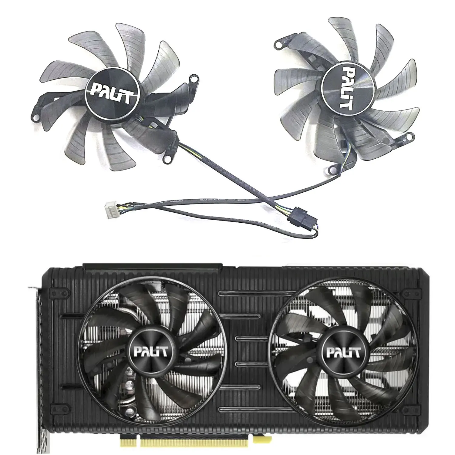 4PIN TH9215S2H-PAA01 85MM RTX 3060TI GPU fan suitable for PALIT GeForce RTX 3050 3060 3060Ti dual graphics card