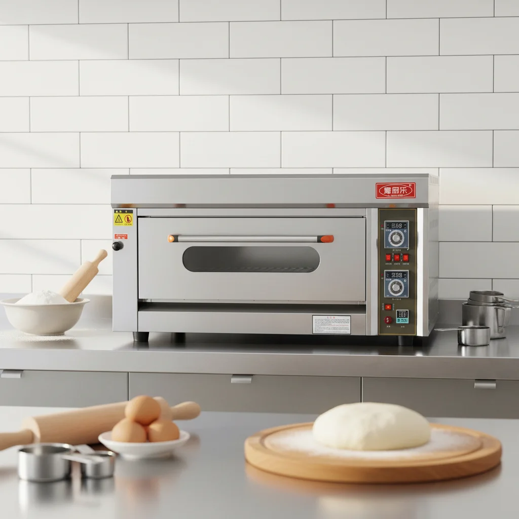 Commercial Gas Deck Oven 1 Deck 2 Trays for Bakery & Catering Use