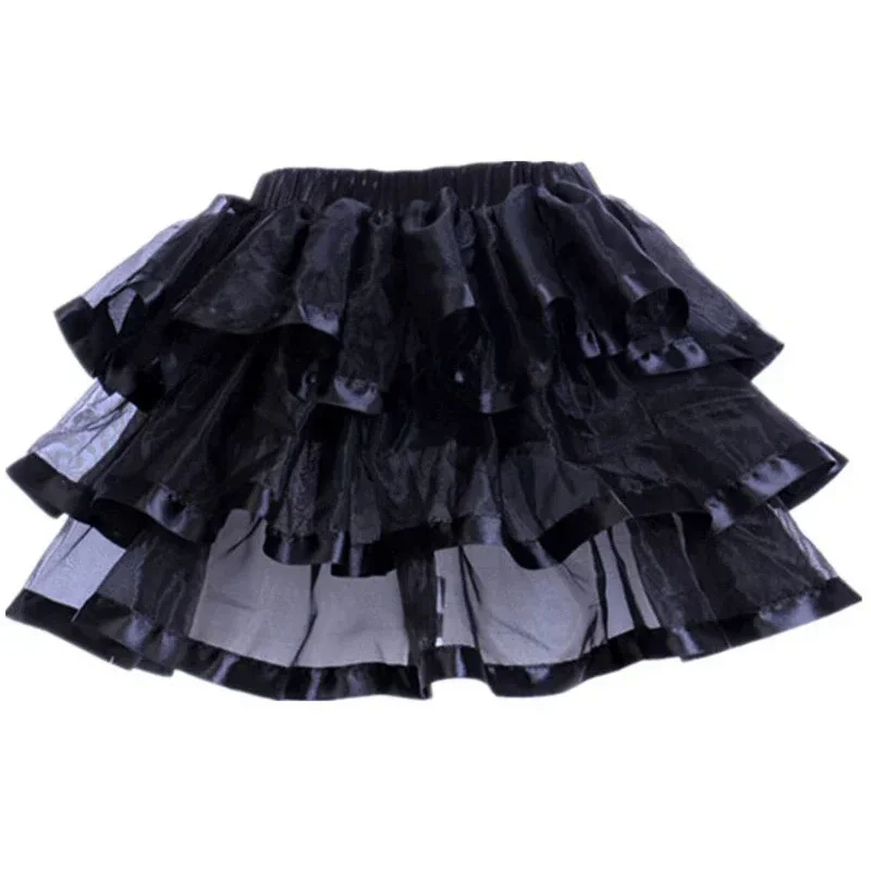 Cosxie-Jupon élastique pour femme, jupe gothique, maille burlesque, micro mini jupe tutu sexy, performance pour femme, ski steampunk