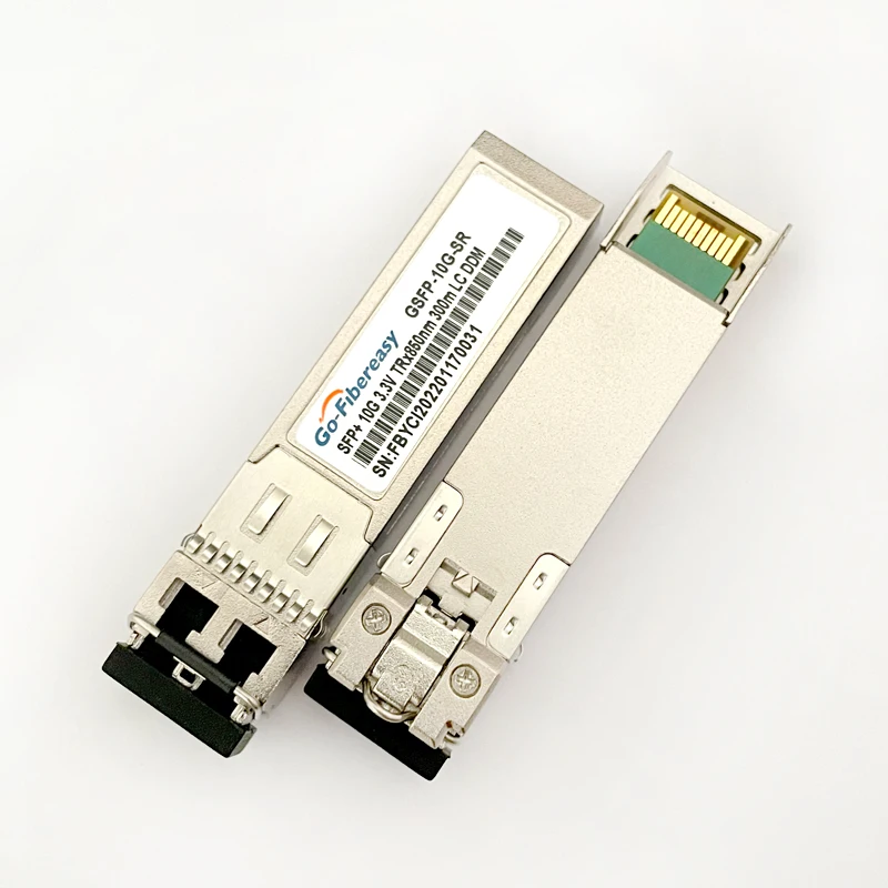 10G SR SFP+ Module Multimode Duplex LC 850nm 300m SFP Fiber Transceiver SFP-10G-SR Compatible with MikroTik,Ubiquiti,Dell.Switch