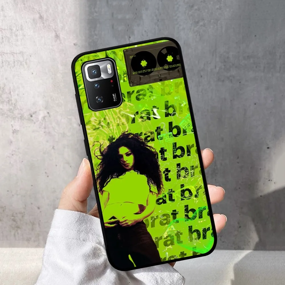 C-Charli X-XCX BRAT Phone Case For Redmi Note 4 X 5 A 6 7 8 T 9 9S 10 11 11S 11Epro Poco M3 pro