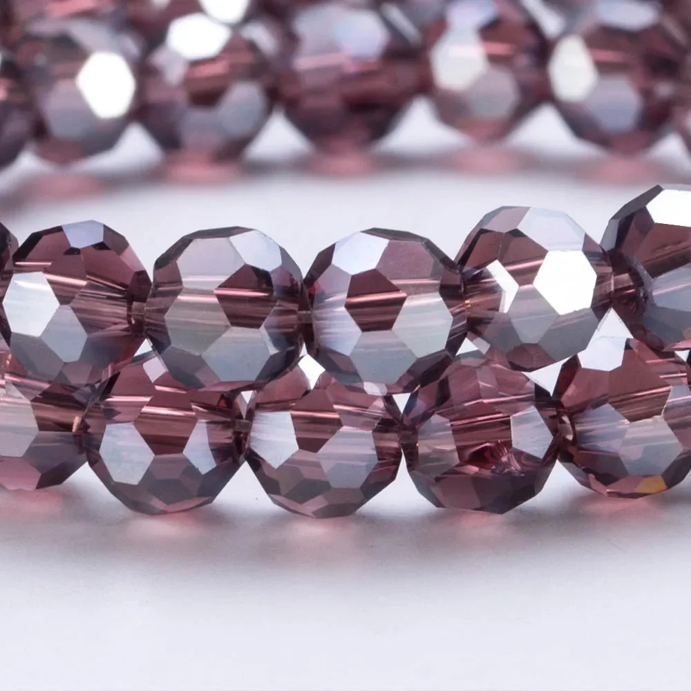 3 4 6 8 mm ronde kristalkralen gefacetteerde kleurrijke glazen kralen losse spacer kraal voor sieraden maken handwerk armband ketting DIY