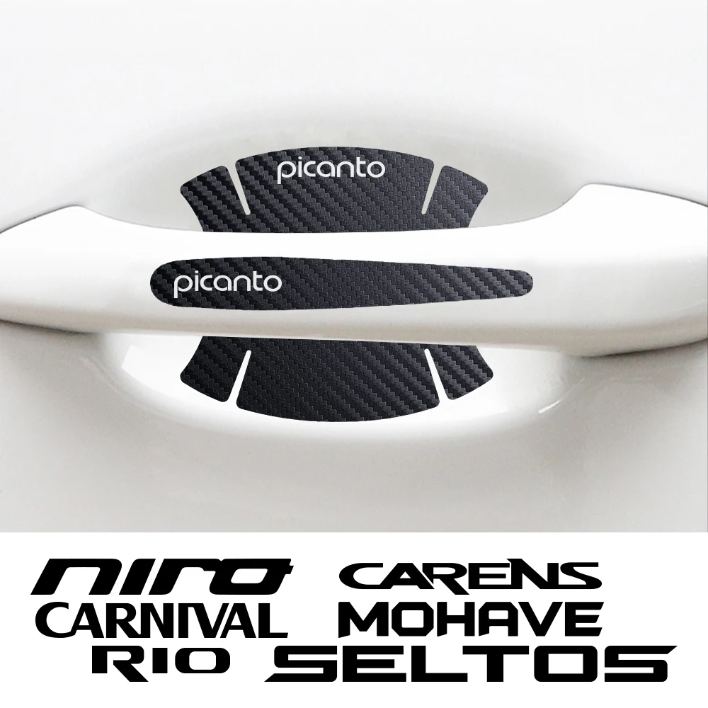 

Car Handle PVC Stickers Decals Decor For Kia RIO PICANTO CARENS CARNIVAL CERATO K5 MOHAVE NIRO SELTOS VENGA TELLURIDE SEDONA