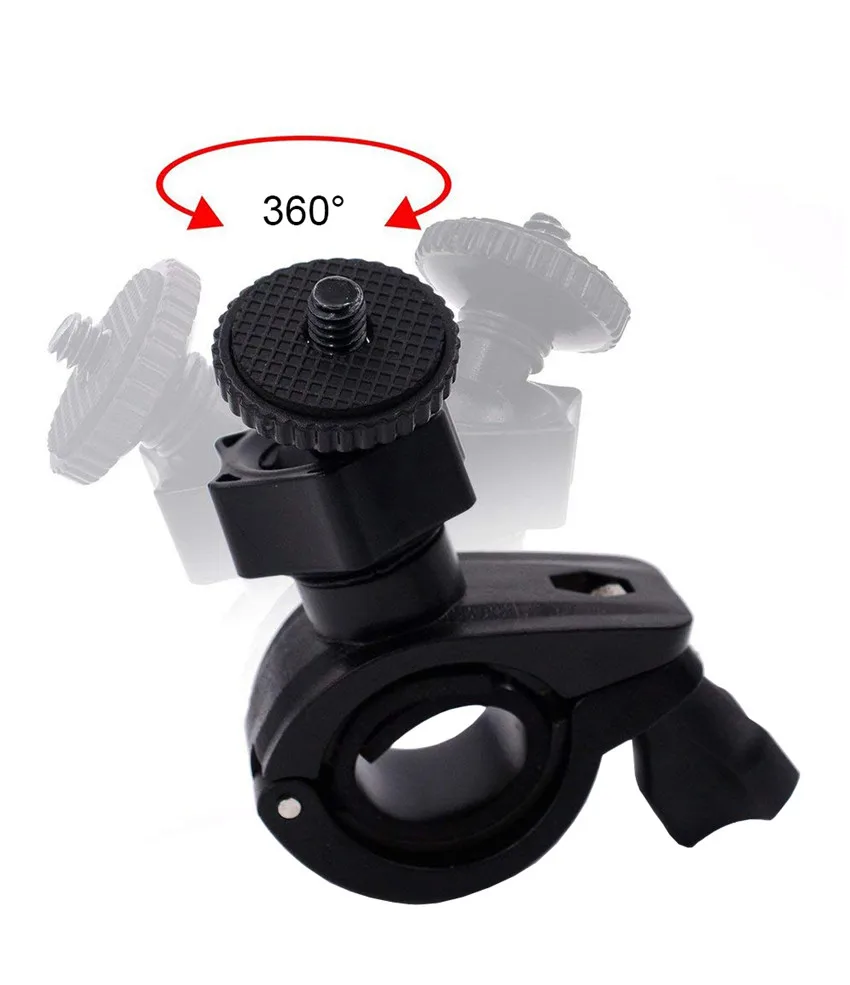 360 Degree Rotation Bike Bicycle Handlebar Holder Mount for GoPro Hero 12 11 10 9 8 7 6 SJCAM Tripod Adapter Camera Accessories