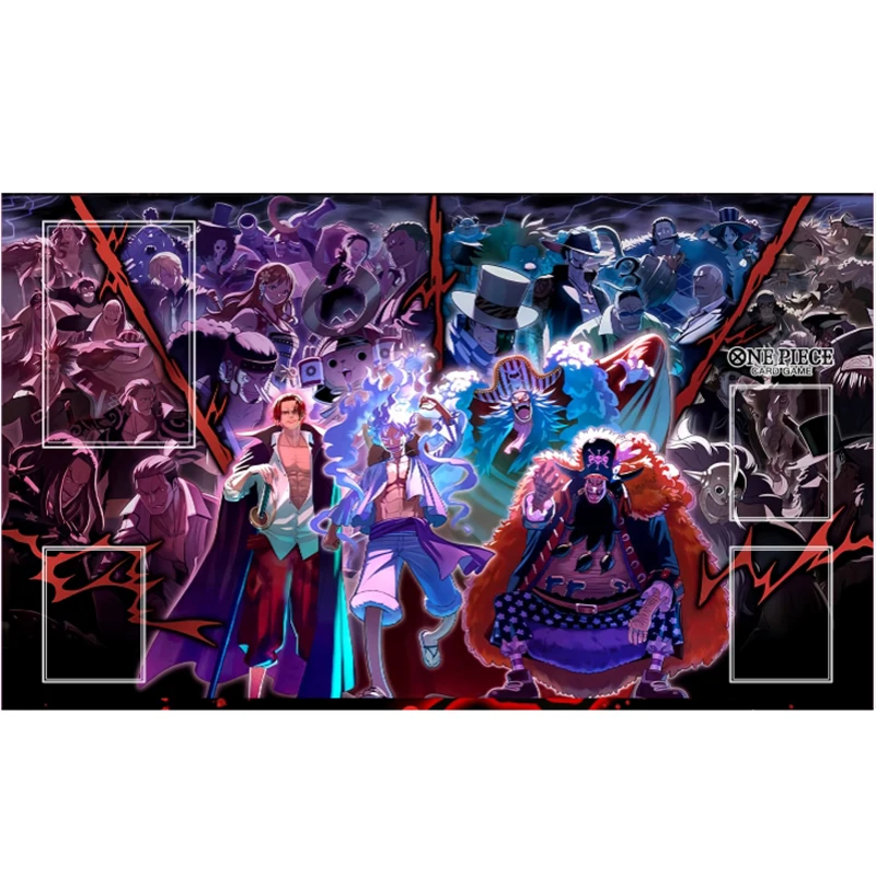 15 Styles 600*350*2mm Diy One Piece Play Mat - Nami Nico Robin Chopper Monkey D. Luffy Sabo OPCG Battle Card Mat Anime Gift