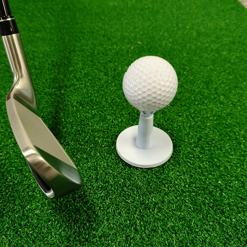 Plastic Golf Tee Set 2pcs/lot Adjustable Height Soft Golf Ball Holder Stable Widened Base Anti-flying Self Standing Indoor Sport