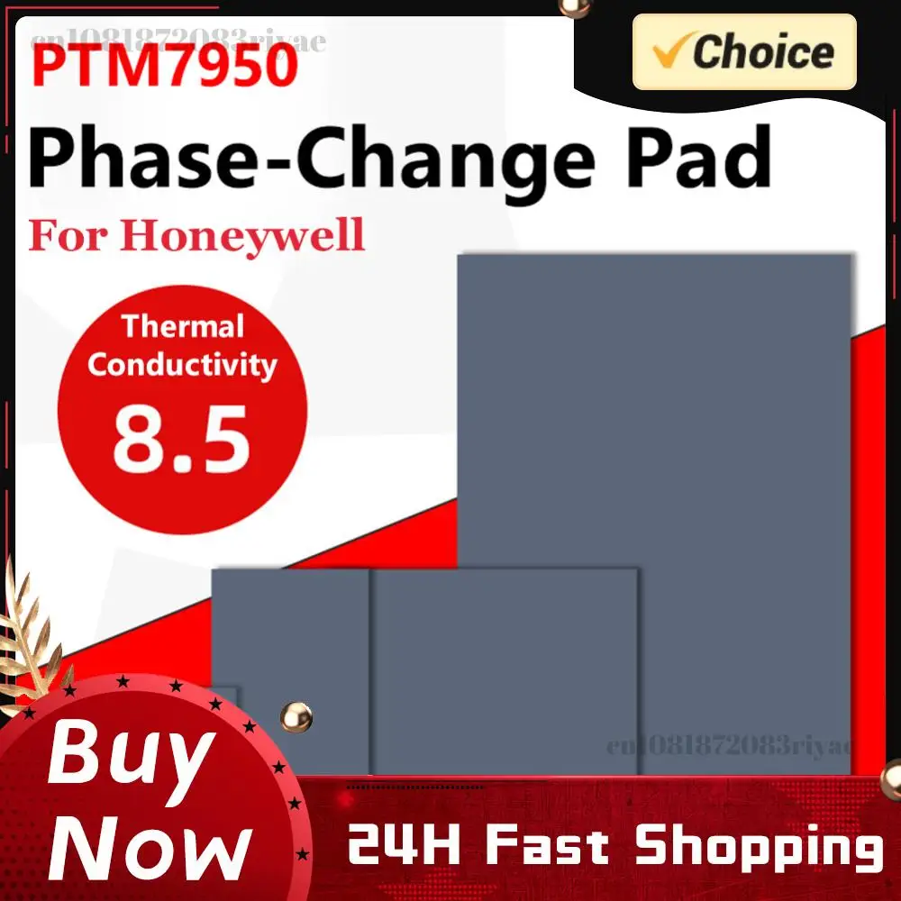For Honeywell PTM7950 Silicone Thermal Pad Gasket 8.5W/mK Phase Change Silicone Pad Replacement Lightweight for Laptop GPU CPU