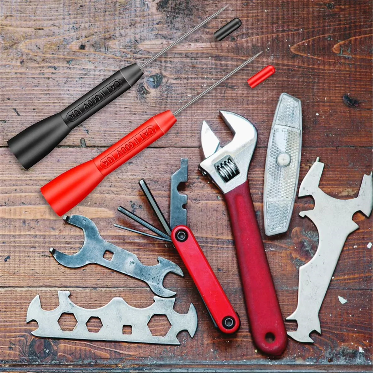 A002 6pcs Insulation Piercing Needles Insulation Piercing Needle Non-Destructive Diagnostic Multimeter Test Probes